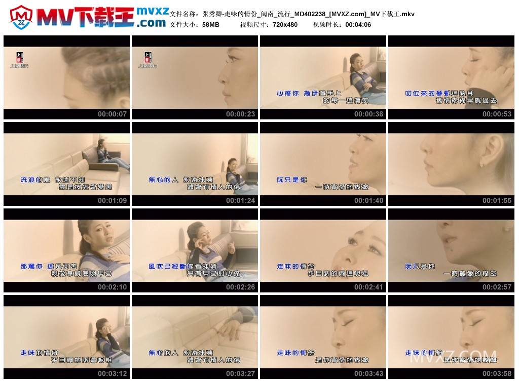 张秀卿-走味的情份_闽南_流行_MD402238